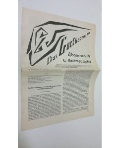 Tekijän Martin Barkhoff  käytetty teos Das Goetheanum nr. 39/1985 : Wochenschrift fur Anthroposophie