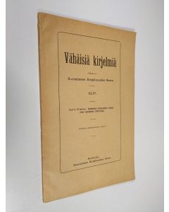 Kirjailijan Kaarlo Nieminen käytetty kirja Vähäisiä kirjelmiä : Suomalaisen taiderunouden kielestä viime vuosisadalla (1890-luvulle)