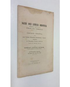 Kirjailijan Gustaf Ludvig Björck käytetty teos Agurs och lemuels ordspråk (1865)
