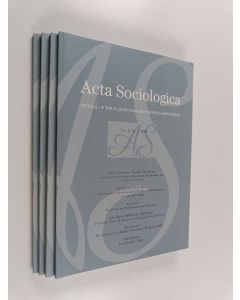 käytetty kirja Acta Sosiologica - vol. 45 No. 1-4/2002 : journal of the Scandinavian Sociological Association