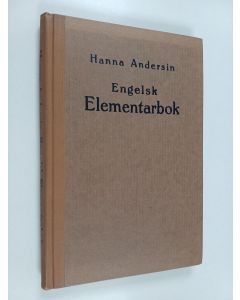 Kirjailijan Hanna Andersin käytetty kirja Engelsk elementarbok