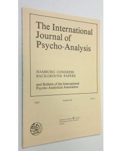 käytetty kirja The International Journal of Psycho-Analysis - vol. 66, part 1/1985