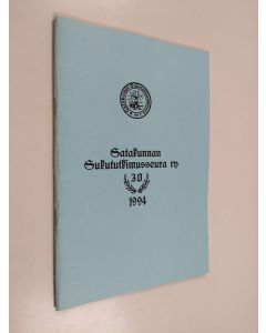 käytetty teos Satakunnan sukututkimusseura ry. 30 : 1994