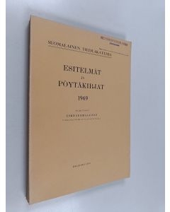 Tekijän Esko Suomalainen  käytetty kirja Esitelmät ja pöytäkirjat 1969