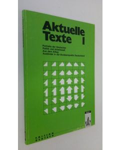 Kirjailijan Harald Seeger käytetty kirja Aktuelle Texte 1