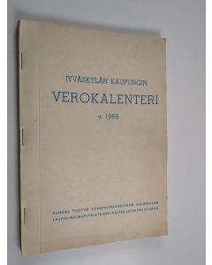 käytetty teos Jyväskylän kaupungin verokalenteri 1968