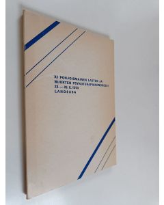 käytetty kirja Pohjoismainen lasten ja nuorten psykoterapiakongressi 23.-26.8.1973 Lahdessa