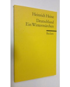 Kirjailijan Heinrich Heine käytetty kirja Deutschland : Ein Wintermärchen