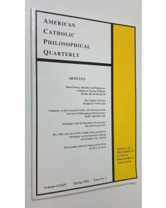 käytetty kirja American Catholic Philosophical Quarterly - vol. LXXIV no. 2/2000