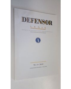 käytetty kirja Defensor legis n:o 3/2010