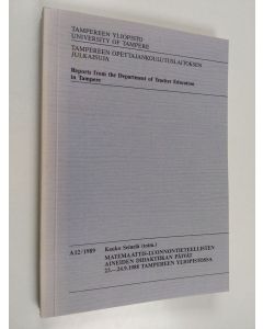 käytetty kirja Matemaattis-luonnontieteellisten aineiden didaktiikan päivät 23.-24.9.1988 Tampereen yliopistossa