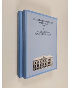 käytetty kirja Korkeimman oikeuden ratkaisuja 2002 1-2