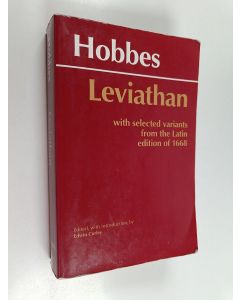 Kirjailijan Thomas Hobbes käytetty kirja Leviathan : with selected variants from the Latin edition of 1668