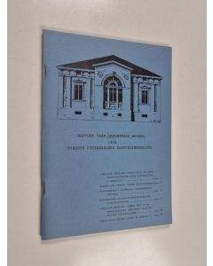 käytetty teos Rapport från Jakobstads museum 1978 = Tiedote Pietarsaaren kaupunginmuseosta 1978