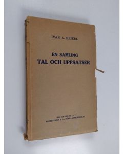 Kirjailijan Ivar A. Heikel käytetty kirja En samling tal och uppsatser
