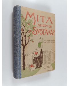 Kirjailijan Anna Ekberg käytetty kirja Mitä meidän on syötävä? : neuvoja hyvän, ravitsevan, yksinkertaisen ja terveellisen ruuan valmistamisessa sekä muutamia johtavia lukuja ravintojärjestyksessä yleensä, sekä sairaitten, tulevien äitien ja lasten ruokaj