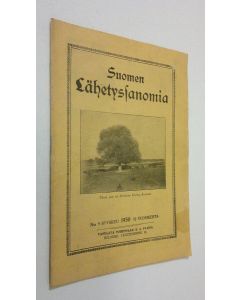 käytetty teos Suomen lähetyssanoma n:o 9 syyskuu 1930
