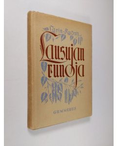 Kirjailijan Larin-Kyösti käytetty kirja Lausujan runoja