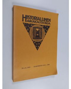 käytetty kirja Historiallisen aikakauskirjan hakemisto vuosikertoihin 1953-1980