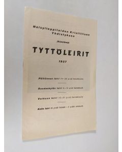 käytetty teos Naisylioppilaisen Kristillisen Yhdistyksen järjestämät tyttöleirit 1937