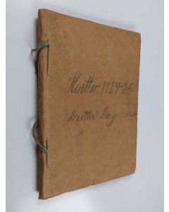 käytetty kirja Koitto 1924-1925 (nrot 1-20)