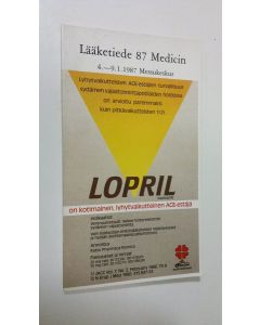 käytetty kirja Lääketiede 87 Medicin 4.-9.1.1987 Otaniemi : Ohjelma, näyttelyluettelo