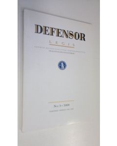 käytetty kirja Defensor legis n:o 3/2009