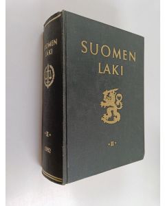 käytetty kirja Suomen laki 2 1982