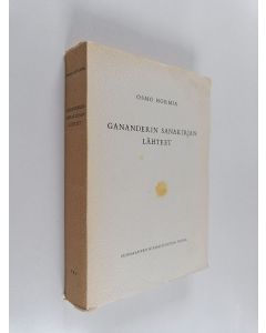 Kirjailijan Osmo Hormia käytetty kirja Gananderin sanakirjan lähteet