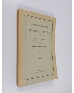 käytetty kirja Suomalais-ugrilaisen seuran aikakauskirja journal de la société finno-ougrienne 67