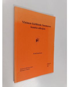 Kirjailijan Fred Karlsson käytetty kirja Yleinen kielitiede Suomessa kautta aikojen