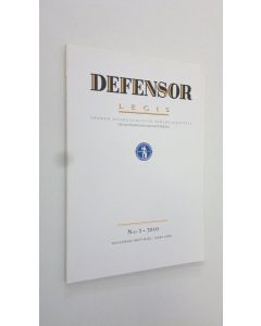 käytetty kirja Defensor legis 2/2010 : Suomen asianajajaliiton äänenkannattaja