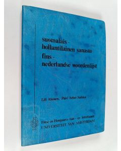 Kirjailijan Lili Ahonen käytetty kirja Suomalais-hollantilainen sanasto = Fins-nederlandse woordenlijst