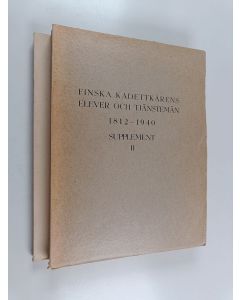 käytetty kirja Finska kadettikårens elever och tjänstemän 1812-1960 supplement II-III