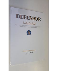 käytetty kirja Defensor legis n:o 1/2019