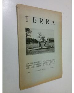 käytetty kirja Terra : Suomen maantieteellisen seuran aikakauskirja 1-2/1930
