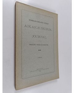 käytetty kirja Suomalais-ugrilaisen seuran aikakauskirja XX = Journal de la Societe Finno-Ougrienne XX