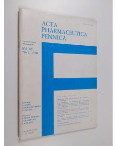 käytetty teos Acta Pharmaceutica Fennica 1/1978