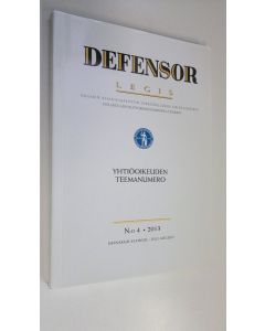 käytetty kirja Defensor legis n:o 4/2013