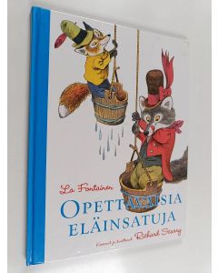 Kirjailijan Jean de La Fontaine käytetty kirja La Fontainen opettavaisia eläinsatuja (CD puuttuu)