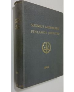Tekijän Åke Backström  käytetty kirja Suomen lakimiehet = Finlands jurister : 1965