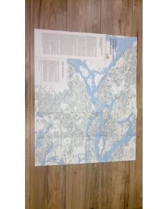 käytetty teos Stockholm strändernas stad strandpromenader 1:30000