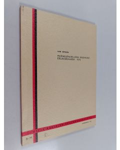 Kirjailijan Lauri Seppänen käytetty kirja Matkailupalvelusten inventointi Etelä-Karjalassa 1970