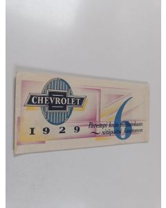 käytetty teos Chevrolet 6 1929 -esite