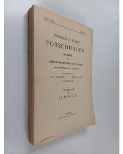 Kirjailijan Paavo Ravila & Y. H. Toivonen ym. käytetty kirja Finnisch-Ugrische forschungen zeitschrift für Finnisch-Ugrische Sprach- und Volkskunde unter mitwirkung von Fachgenossen, band 29
