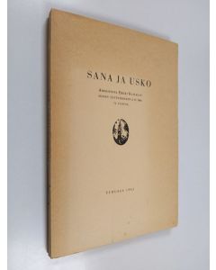käytetty kirja Sana ja usko