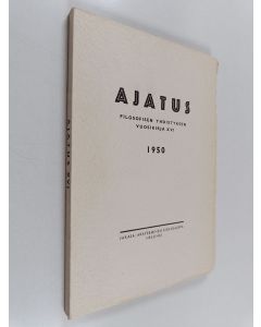 käytetty kirja Ajatus 16 : filosofisen yhdistyksen vuosikirja 1950