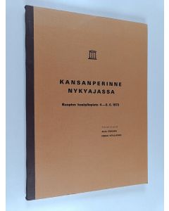 Kirjailijan Pirkko Kovalainen käytetty kirja Kansanperinne nykyajassa : Kuopion kesäyliopisto 4.-8.6.1973