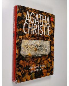 Kirjailijan Agatha Christie käytetty kirja Neiti Marple koston jumalattarena