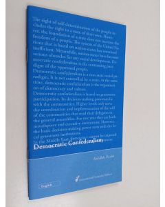 Kirjailijan Abdullah Öcalan käytetty teos Democratic Confederalism